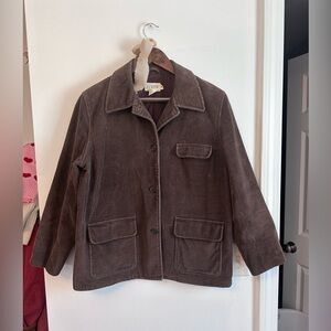 Women’s J. Crew Chocolate Corduroy Fall Jacket Y2K